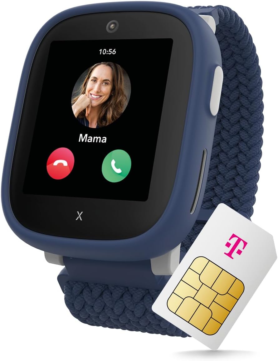 Xplora X6 Play Smartwatch dla dzieci, niebieski, z lokalizatorem GPS i przyciskiem SOS I w zestawie akcesoria do wymiany Mix & Match, zegarek dziecięcy z kamerą i krokomierzem, zegarek na telefon z