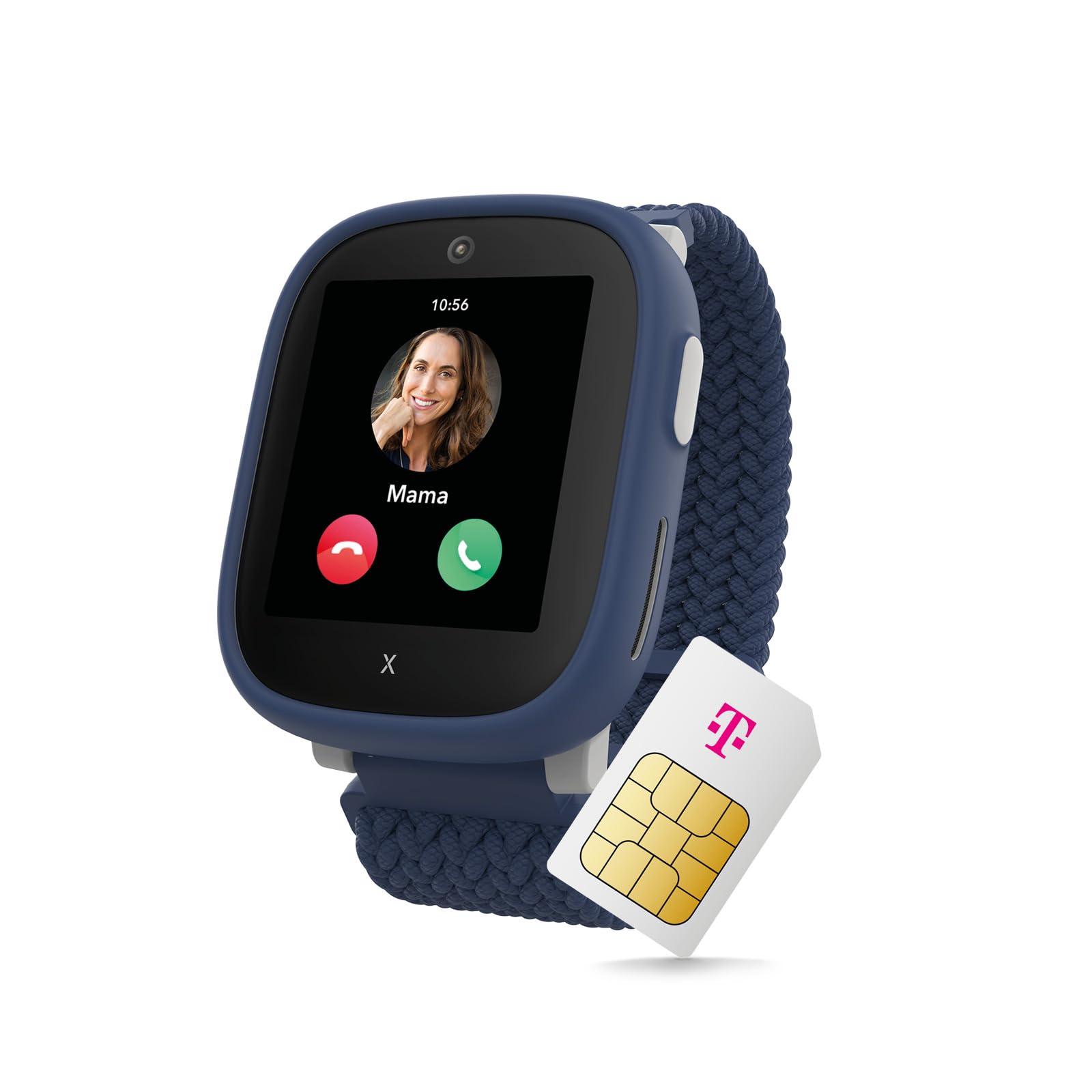 Xplora X6 Play Smartwatch dla dzieci, niebieski, z lokalizatorem GPS i przyciskiem SOS I w zestawie akcesoria do wymiany Mix & Match, zegarek dziecięcy z kamerą i krokomierzem, zegarek na telefon z
