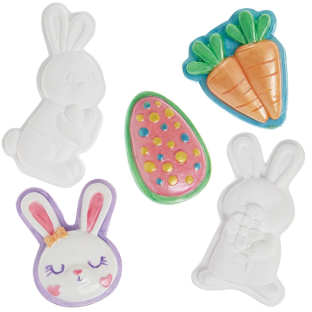Baker Ross WA163 Mini Plaster Easter Characters - Pack of 10, Fun Paint-Your-Own Easter Craft Kit