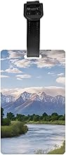 PVC Luggage Tags For Suitcases Tsa Approved, Grand Teton National Park, Bag Id Label, Durable Waterproof Id Tag For Suitcase, Personalized Luggage Tags For Travel, Unique Bag Identifiers For Women Men