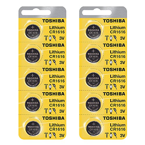 Toshiba CR1616 Battery 3V Lithium Coin Cell (10 Batteries)