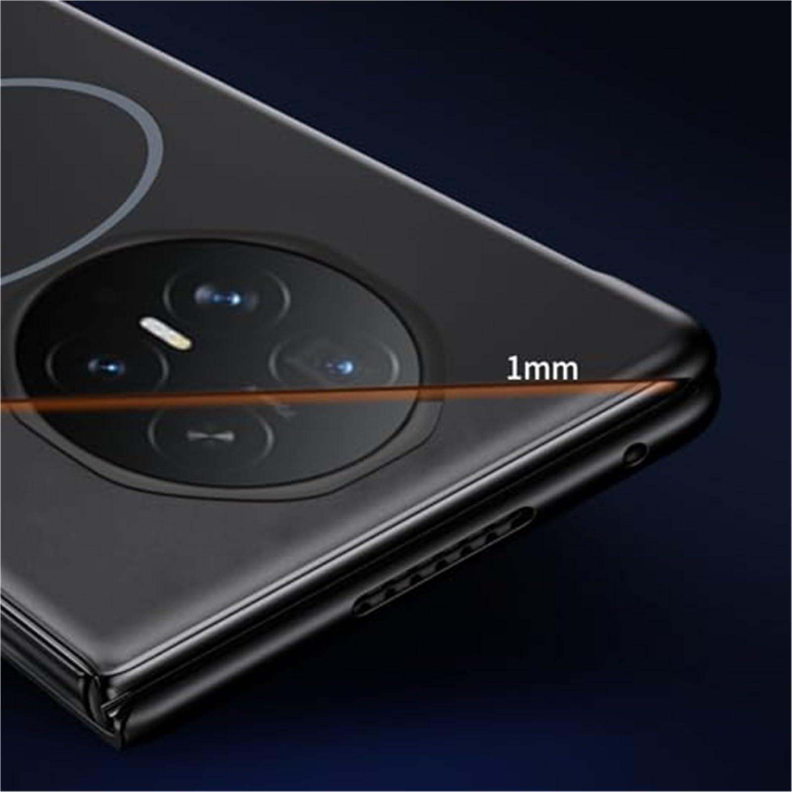 Etui do Huawei Honor Magic V6, magnetyczne etui z antypoślizgowym super smukłym wsparciem bezprzewodowego ładowania (szare)