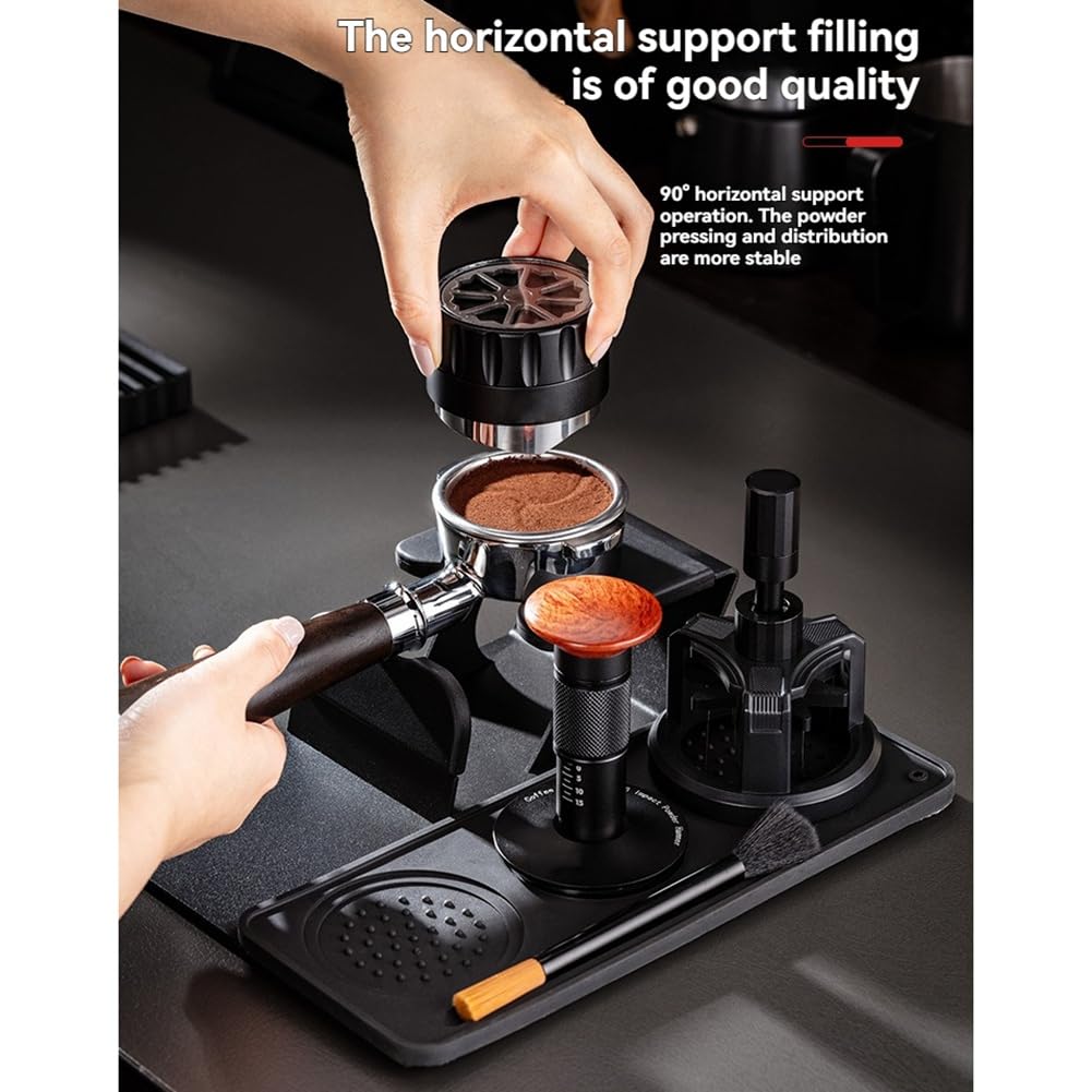 Base Apisonador Café,Almohadilla Silicona,Base Apisonador Antideslizante,Almohadilla,Almohadilla Esquina,Almohadilla para Martillo Pólvora para Mangos 51-58 Mm.