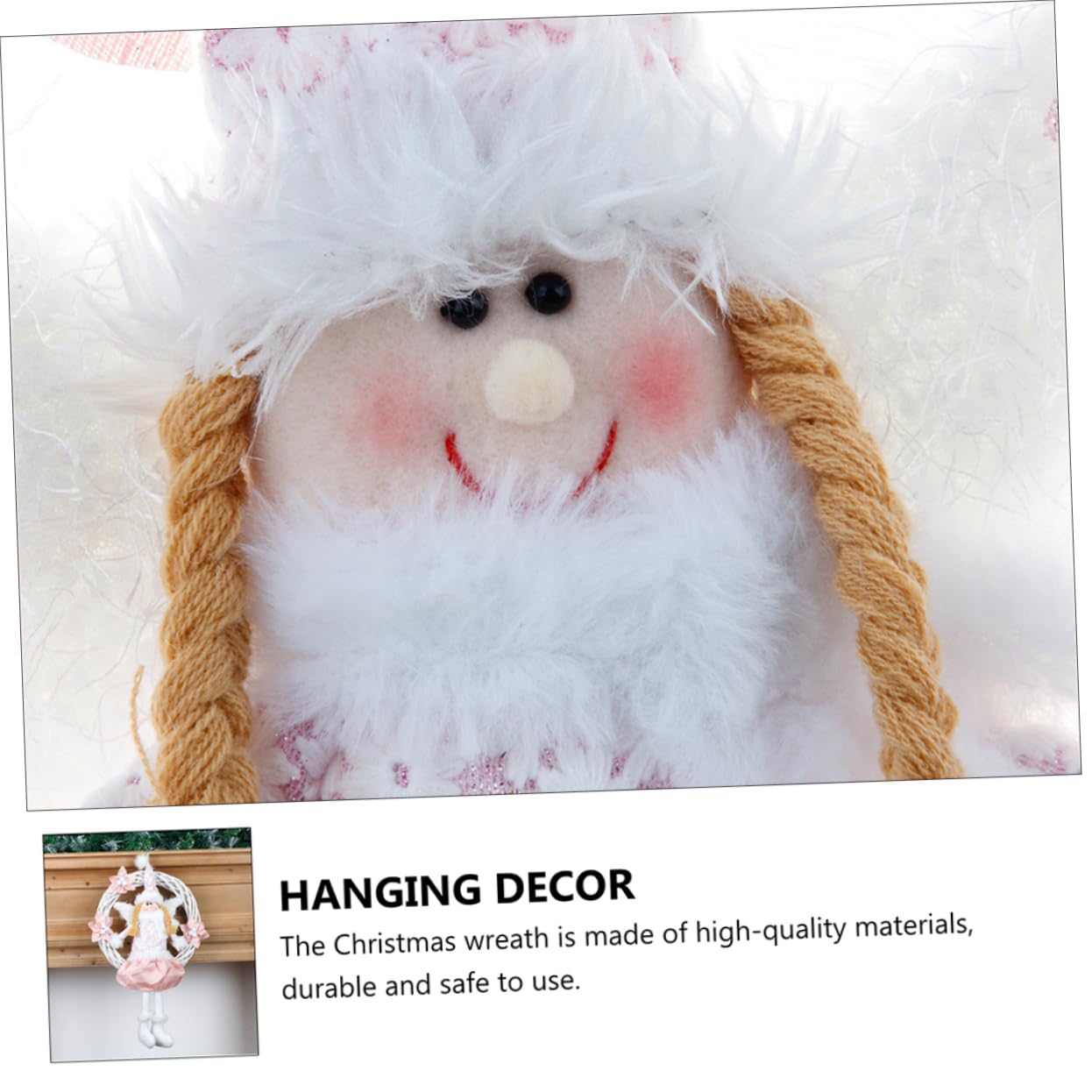 Navideña de Ángel con Forma de Ideal para Decorar Puertas Y Fiestas.