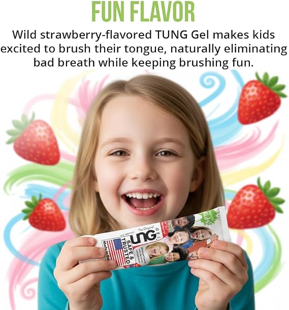 Tongue Scraper for Kids, Kids Tongue Cleaner Kit, Childrens Tongue Cleaner, Childs Tongue Scrubber, Fight Bad Breath, Made in USA (Set of 1)