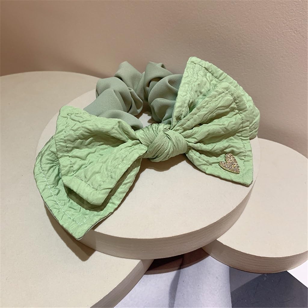 Hair Ornaments Personality Flash Diamond Small Love Bubble Knot Cloth Art Circle