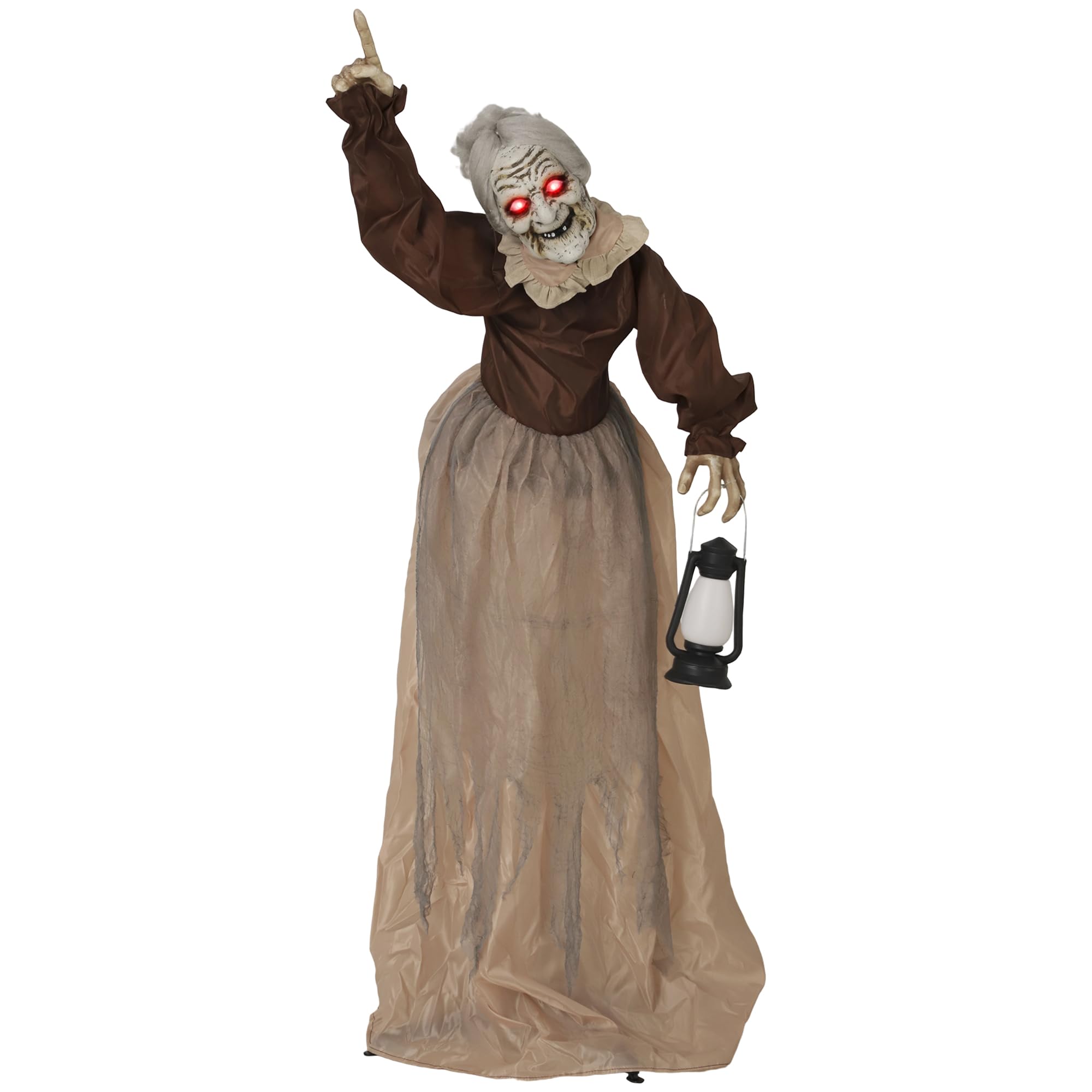 Outsunny 150 cm Halloween Dekoration Halloween Hexe mit LED-Lichter