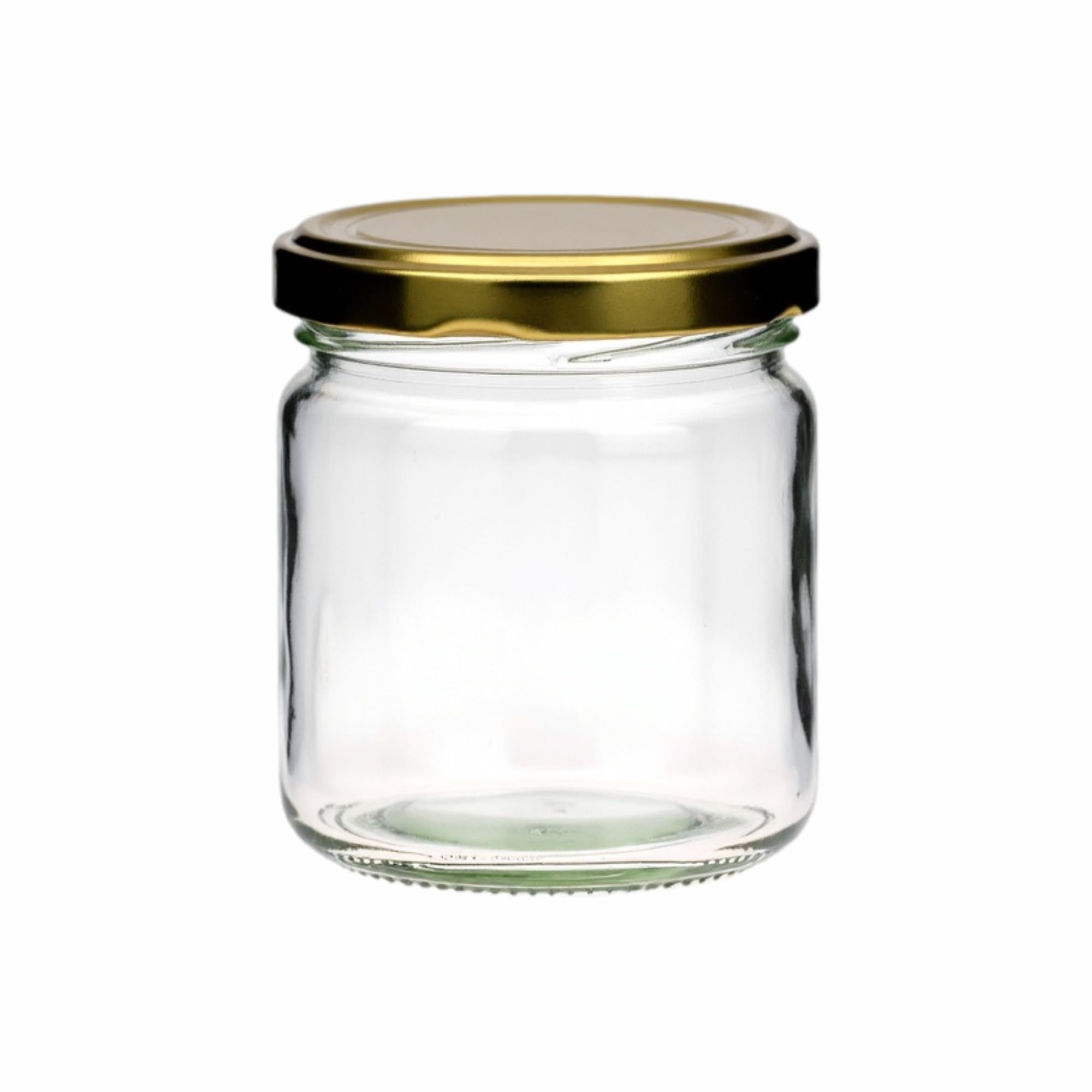 100 x inmaakpotten 41 ml., jampot met gouden deksel. Ideaal voor kleine geschenken en huwelijksgunsten. Portiegrote ontbijtstukken