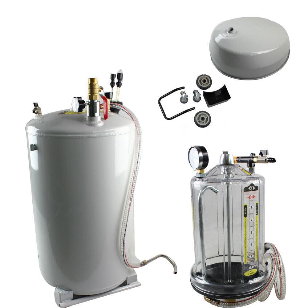Réservoir de collecte d'huile usagée 75L avec aspiration mobile pour changement d'huile - Dispositif d'aspiration mobile pour collecte d'huile usagée automobile - Réservoir de collecte d'huile