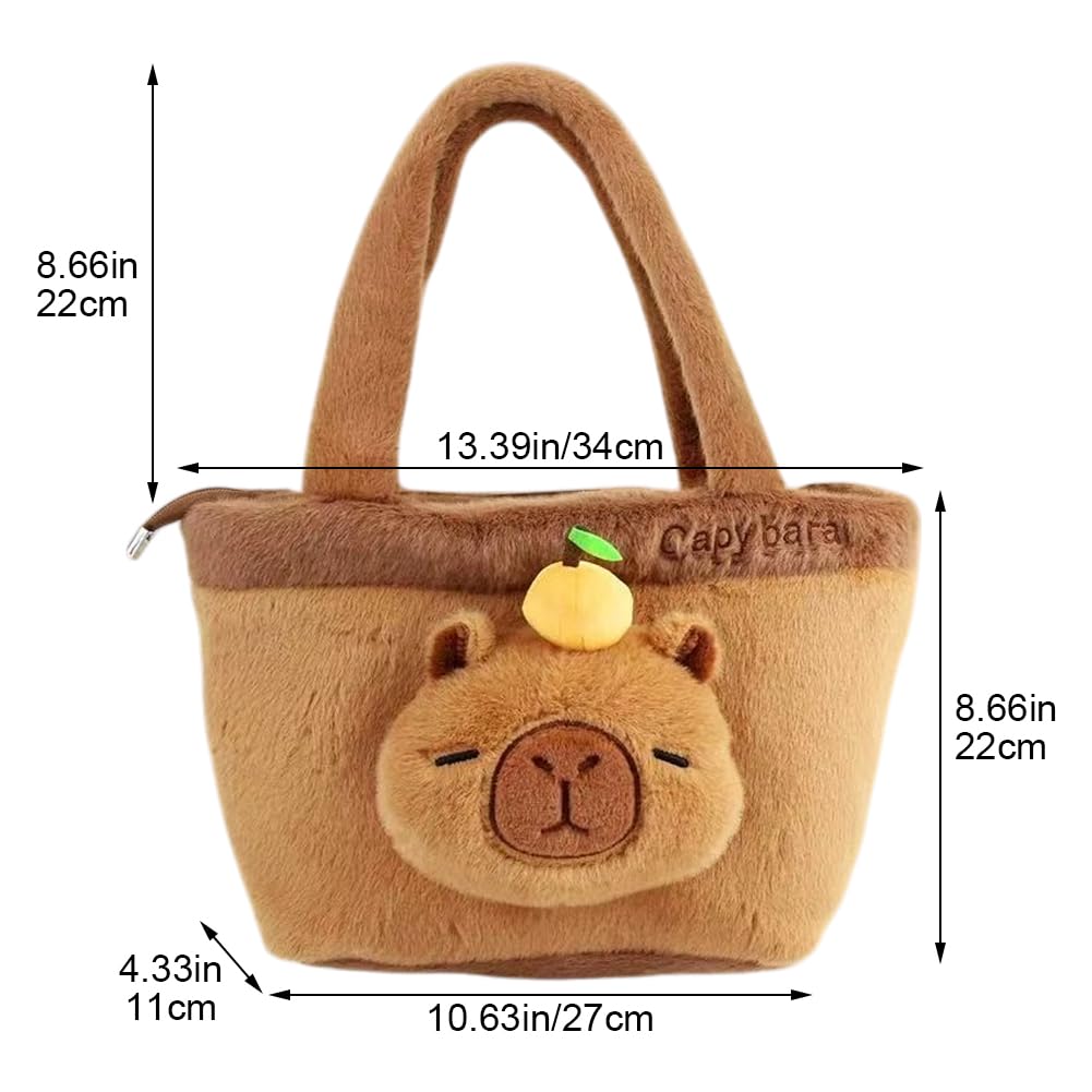 Amazon.co.jp: Wiywef ぬいぐるみ カピバラ ハンドバッグ トートバッグ