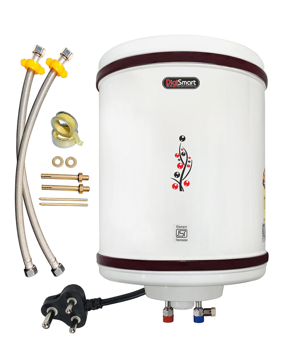 DIGISMART Storage 2 Kva 15 LTR. 5 Star Geyser Metal Body Special Anti Rust Coating Body, HD ISI Element Hotline with 3 Year Warranty (Ivory) with Free Installation Kit and adjustable outer thermostat-image-32