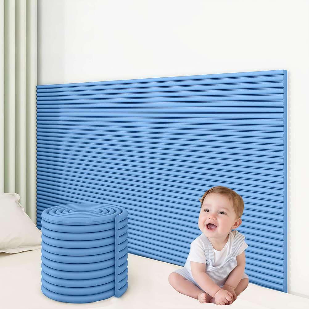 Paneles de pared acolchados autoadhesivos 3D para seguridad en dormitorios