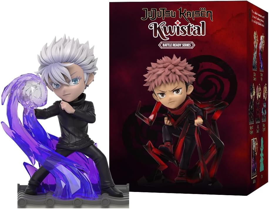 Mighty Jaxx Jujutsu Kaisen Kwistal Fwenz Battle Ready Series Toy Surprise Box with Collectible Figures 1 Pack - Includes 1 Random Figure