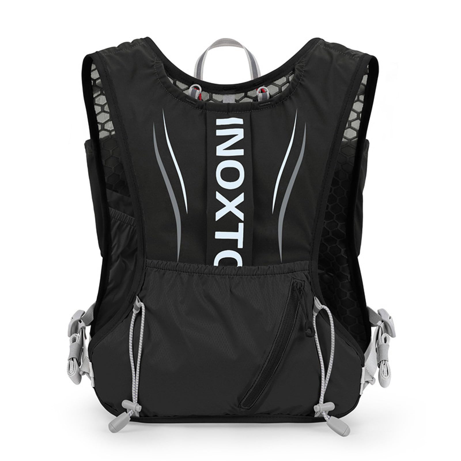 Zaino sportivo, borsa da trail running, borsa da ciclismo, zaino da trekking da 5 litri, borsa per l'idratazione, nero, 18 * 8 * 37 cm