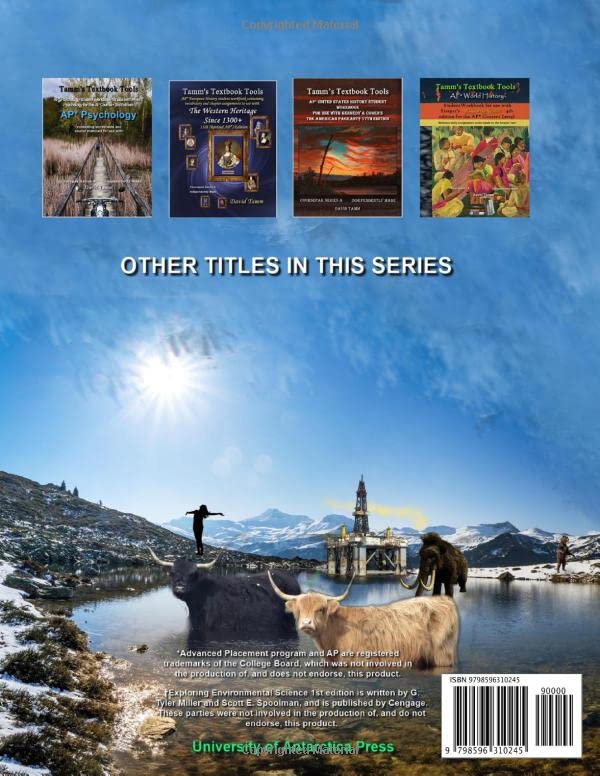 AP Environmental Science Student Workbook for use with Miller & Spoolman's Exploring Environmental Science for AP 1st ed. 2019: Relevant daily ... & Spoolman text (Tamm's Textbook Tools) - Image 2