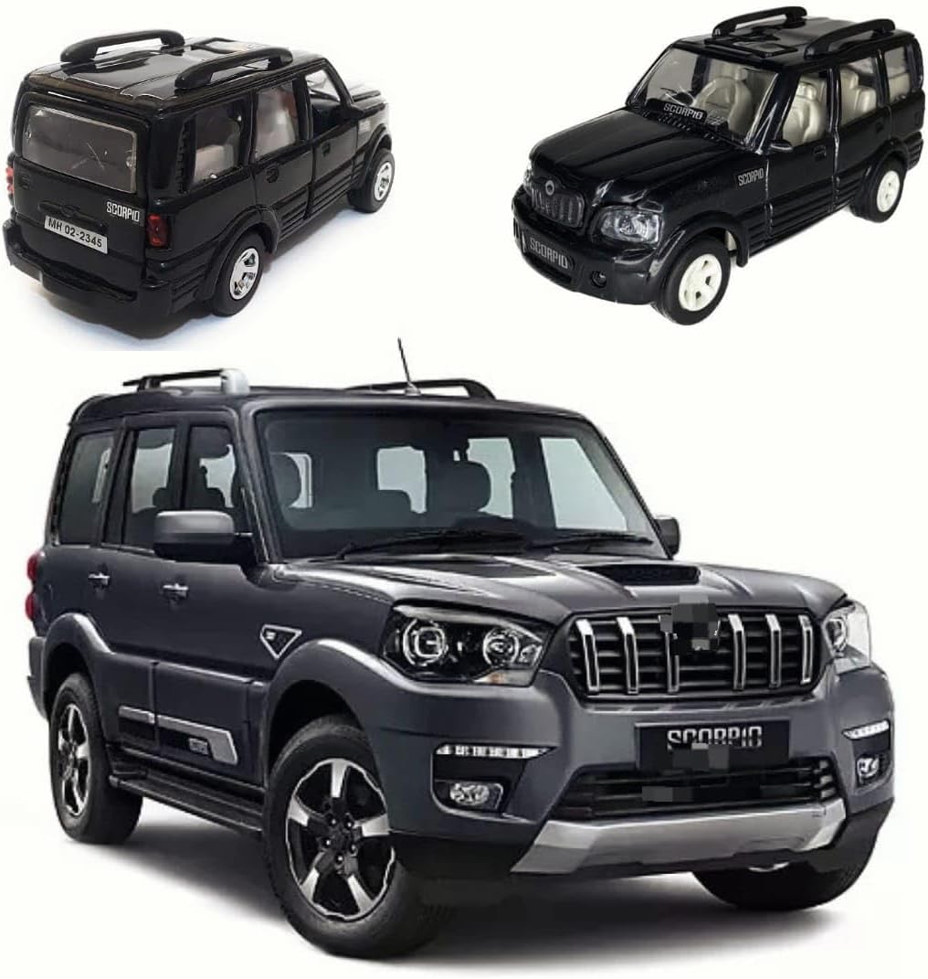 Scor pio Car Toy for Kids with Doors, Engine & Boot Opening|Mini Model of Scorpio CAR|You May GET Any Random Model|