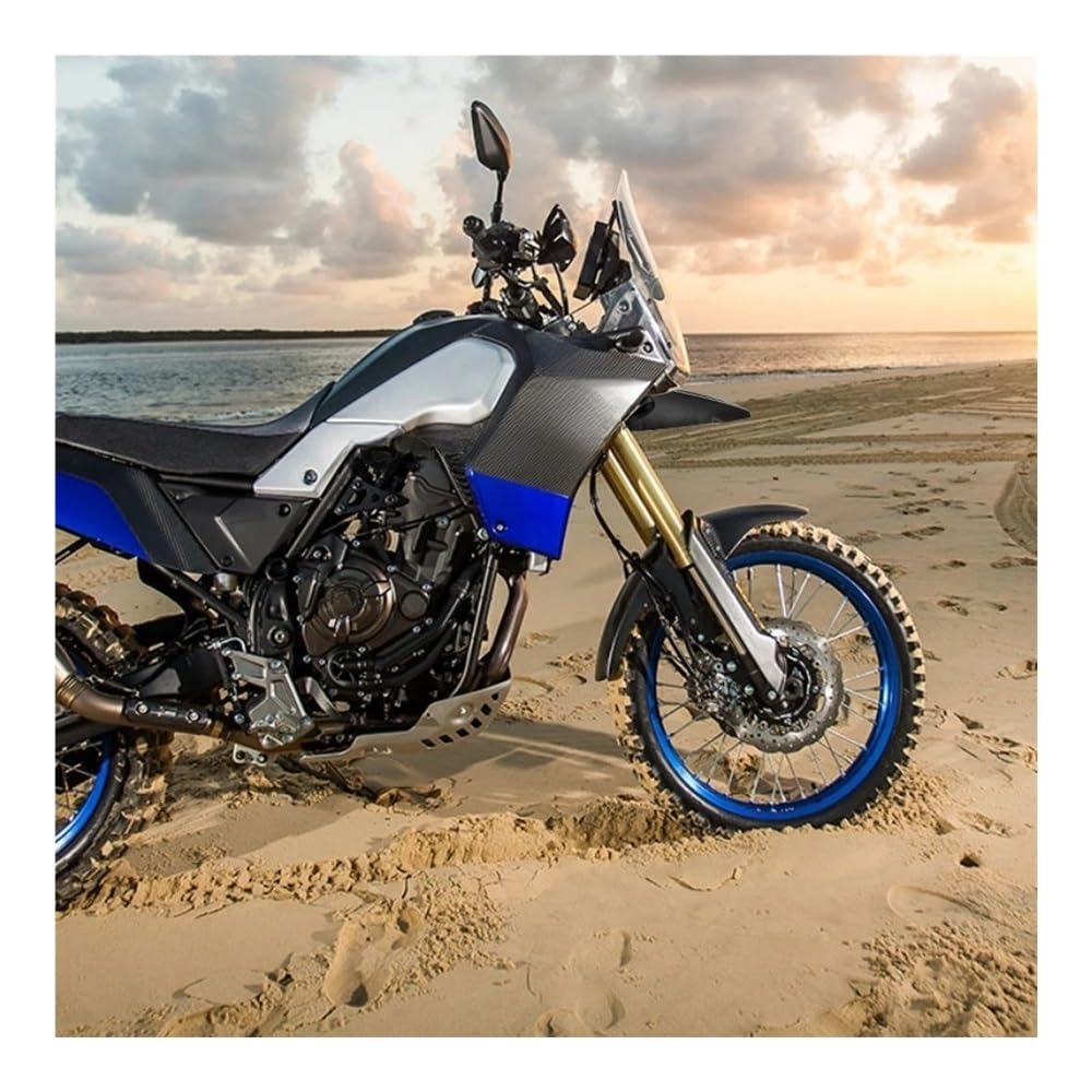 TENERE700 Front Wheel Upper Cover Hugger Fender Beak Nose Cone Extension Cowl Black For Yamaha - View #9