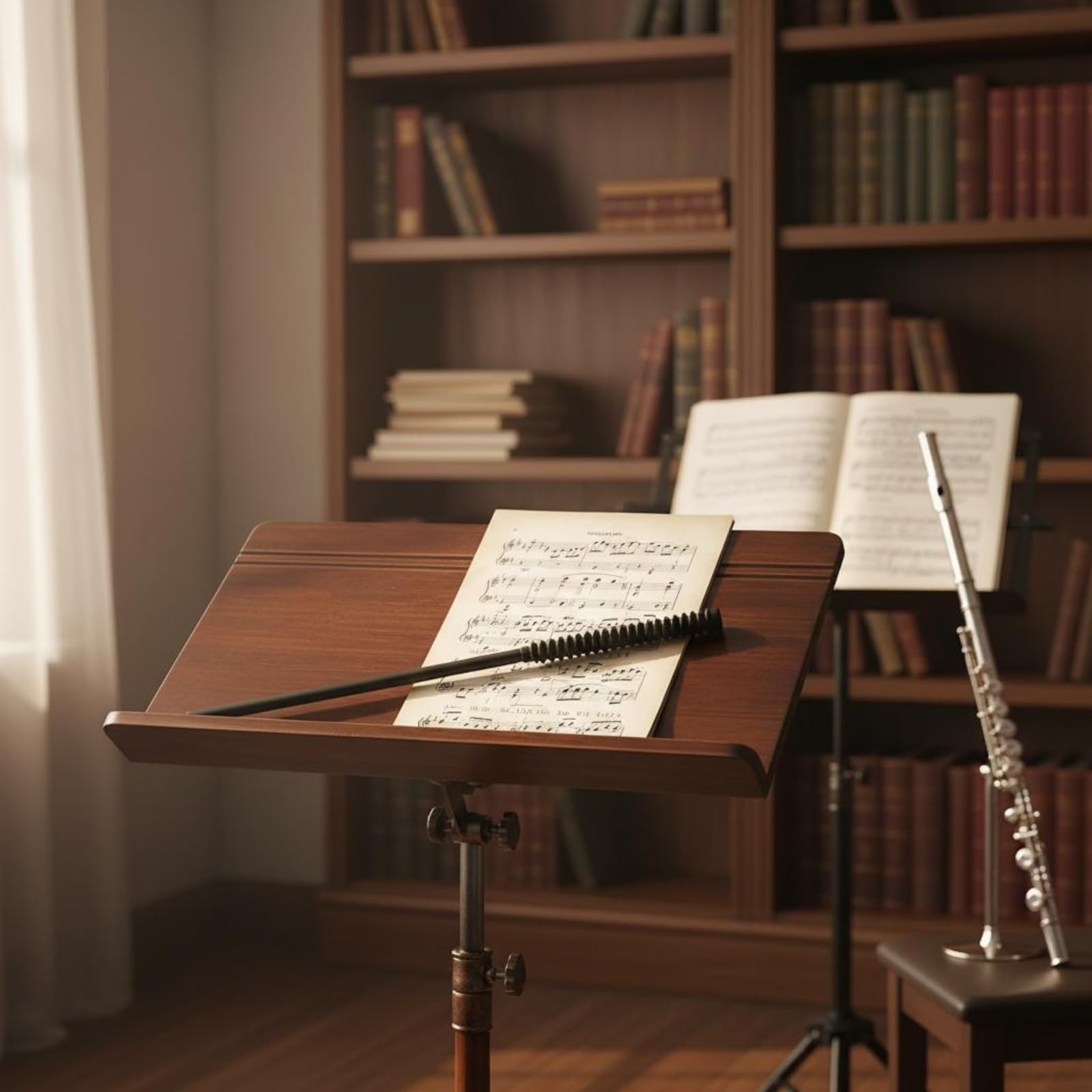 Amagogo Bacchetta Pulizia Flauto Scovolino Strumento Cura Strumenti a Fiato Accessorio Musica Manico Ergonomico a Spirale Copertura in Microfibra Doppia