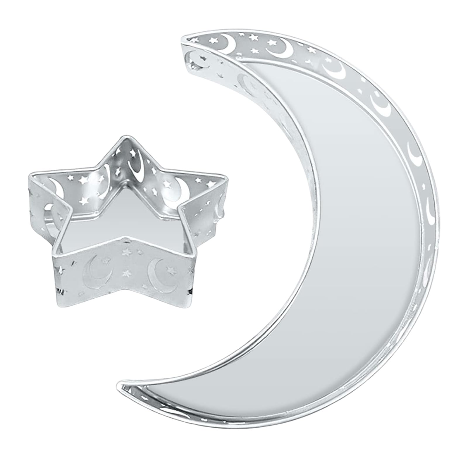 Elnwnnkc Iron Dessert Tray with and Star Snacks Tray Fruit Party Table Decoration for Elegant Table Setting Eids Mubaraks