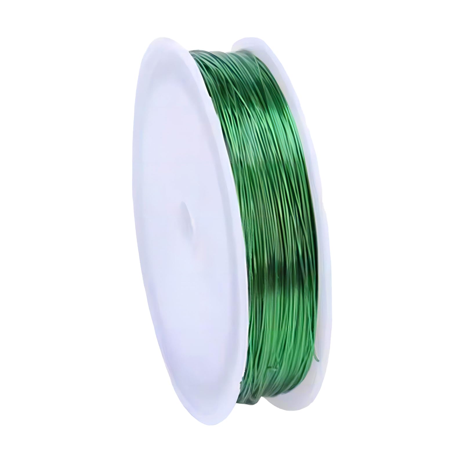 PAITOK 80Meters 0.5mm Craft Wire for Jewellery Making,Tarnish Resistan Iron Wrapping Jewelry Beading Wire Gardening Wire for DIY Artistic Floral Crafts, Model Making, Craft Making(Green)
