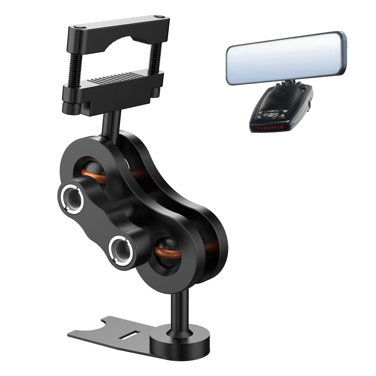 Radar Detector Mount, Aluminum Rearview Mirror Rod Radar Bracket,for Cobra IR - View #2