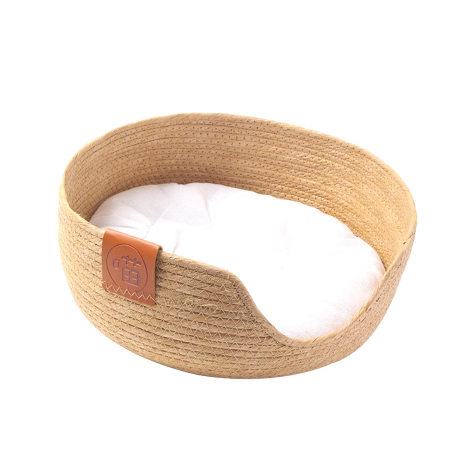 Cama para gatos, Cesta Nido para Dormir para Perros pequeños y gatos, Linda Cesta para Nido para Dormir, Cuddler rascador, Cuna Redonda Hecha a Mano, M