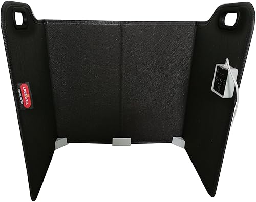 Lavawall - Calentador eléctrico de pared, calentador de espacio portátil para oficina y hogar, temporizador y termostato, seguro y silencioso para