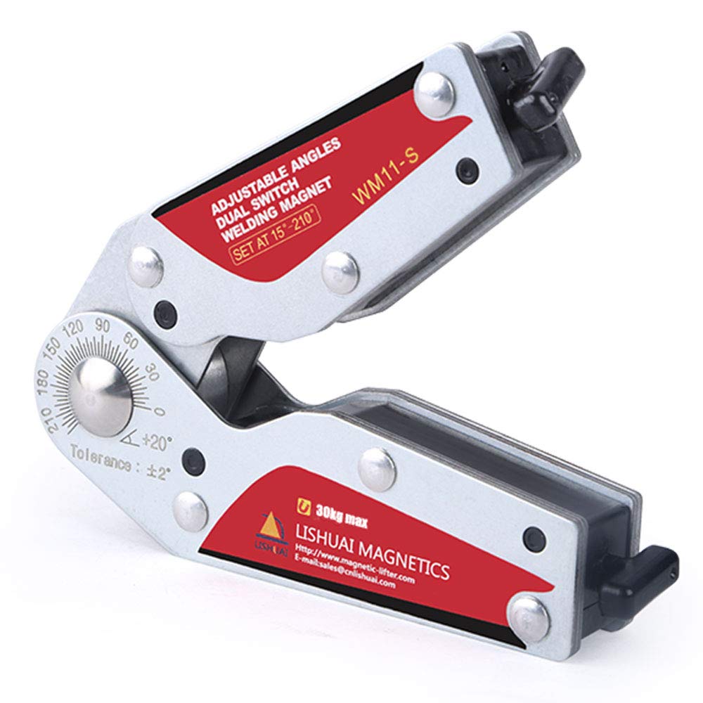 Adjustable Angles Dual Switch Welding Magnet OnOff Neodymium Magnetic Clamp 15-210 Degree WM11-S product thumbnail 2