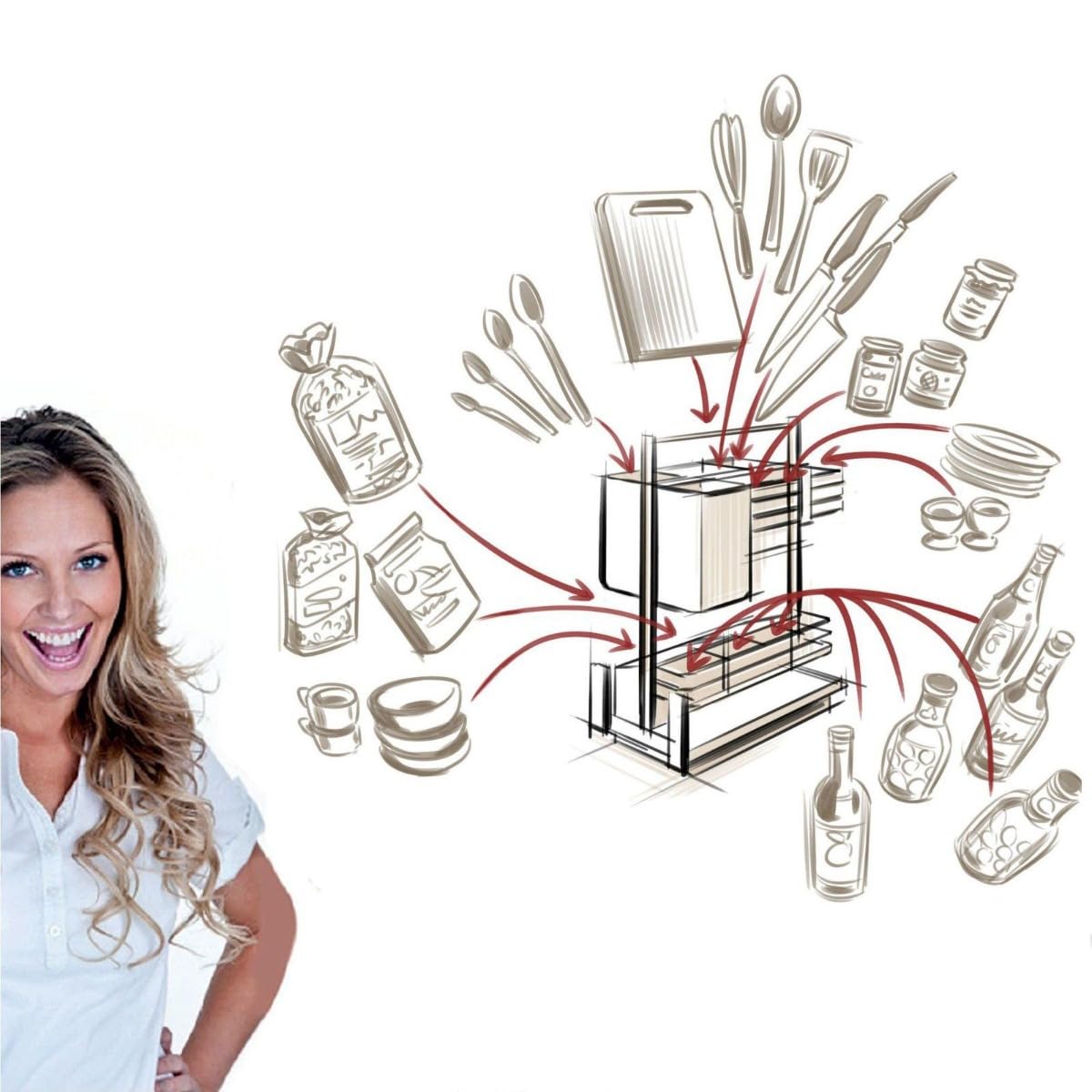 SO-Tech® CookingAGENT Sistema Inteligente para Utensilios para cocinar Equipamiento para Mueble bajo