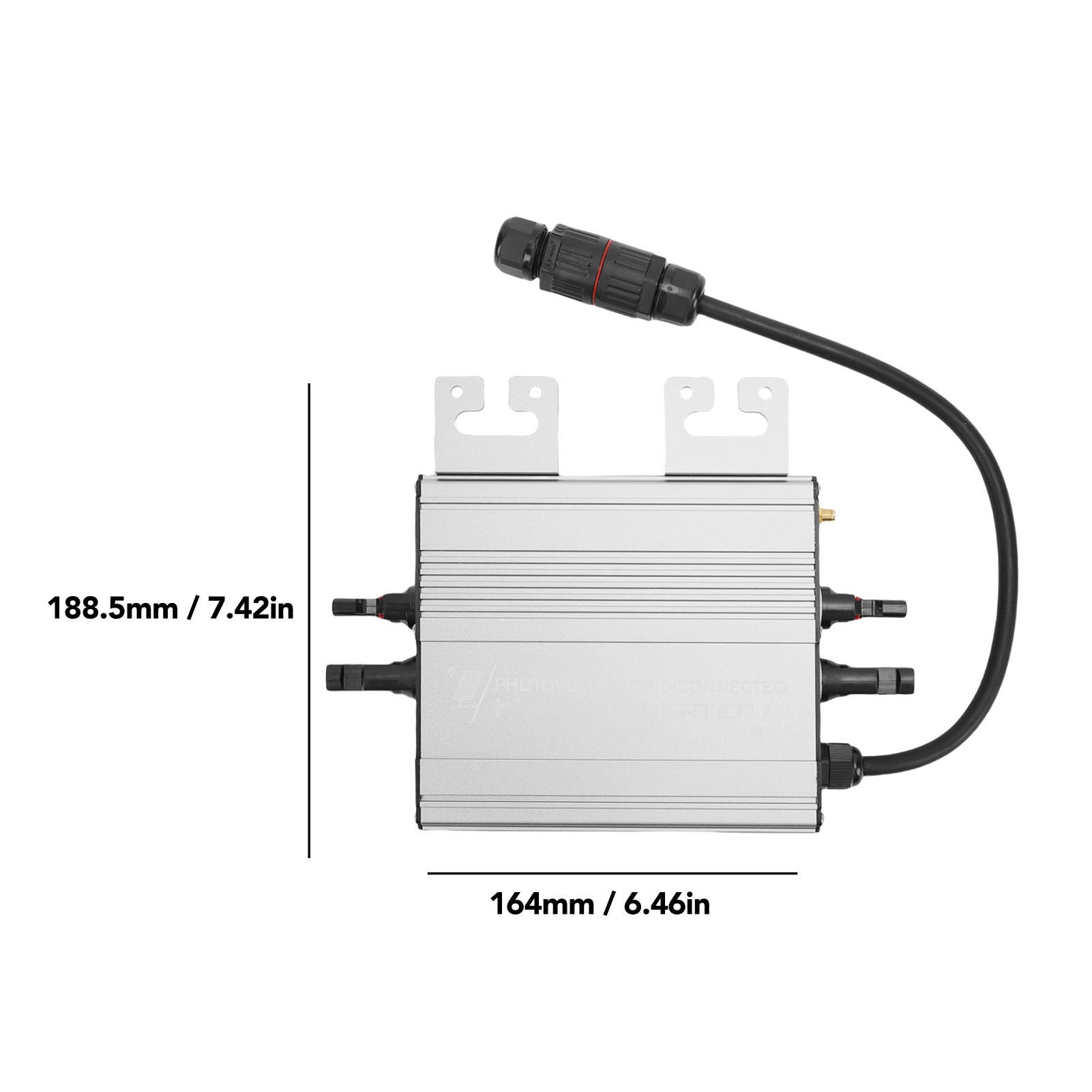 RiToEasysports inverter, inverter solare in lega di alluminio per centrali elettriche da balcone, IP65 impermeabile, prestazioni efficienti con monitoraggio remoto
