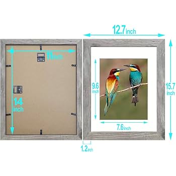 Amazon.co.jp: Wocred 3パック 素朴な写真フレーム - 11 x 14