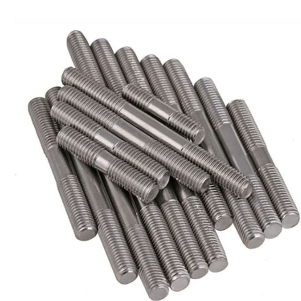 Expansion Bolts Pernos de espárrago roscados de Doble Extremo métricos M12 x 1,75 de 40 a 250 mm, Varilla de tornillo/M12 x 170 mm, 3 Unidades