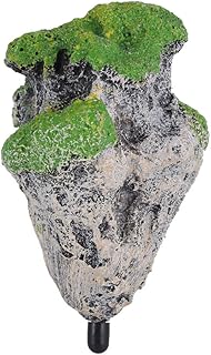 Pssopp Aquarium Fish Tank Floating Moss Rocks Aquarium Ornament Landscape Moss Flying Suspended Stone Decoration