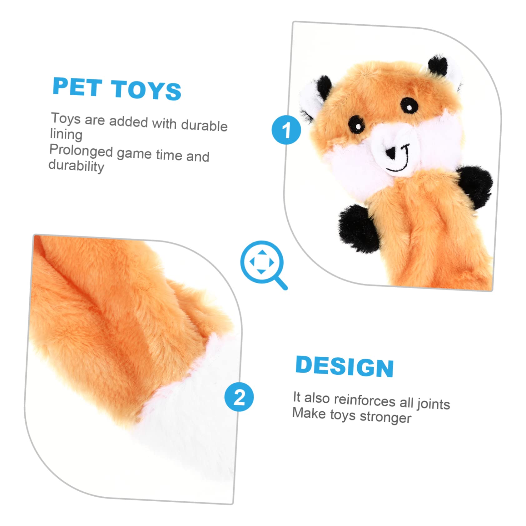 INOOMP 9piezas Juguetes De Peluche para Perros Squeaky Interactivos Juguetes Resistentes para Masticar para Cachorros y Perros Pequeños