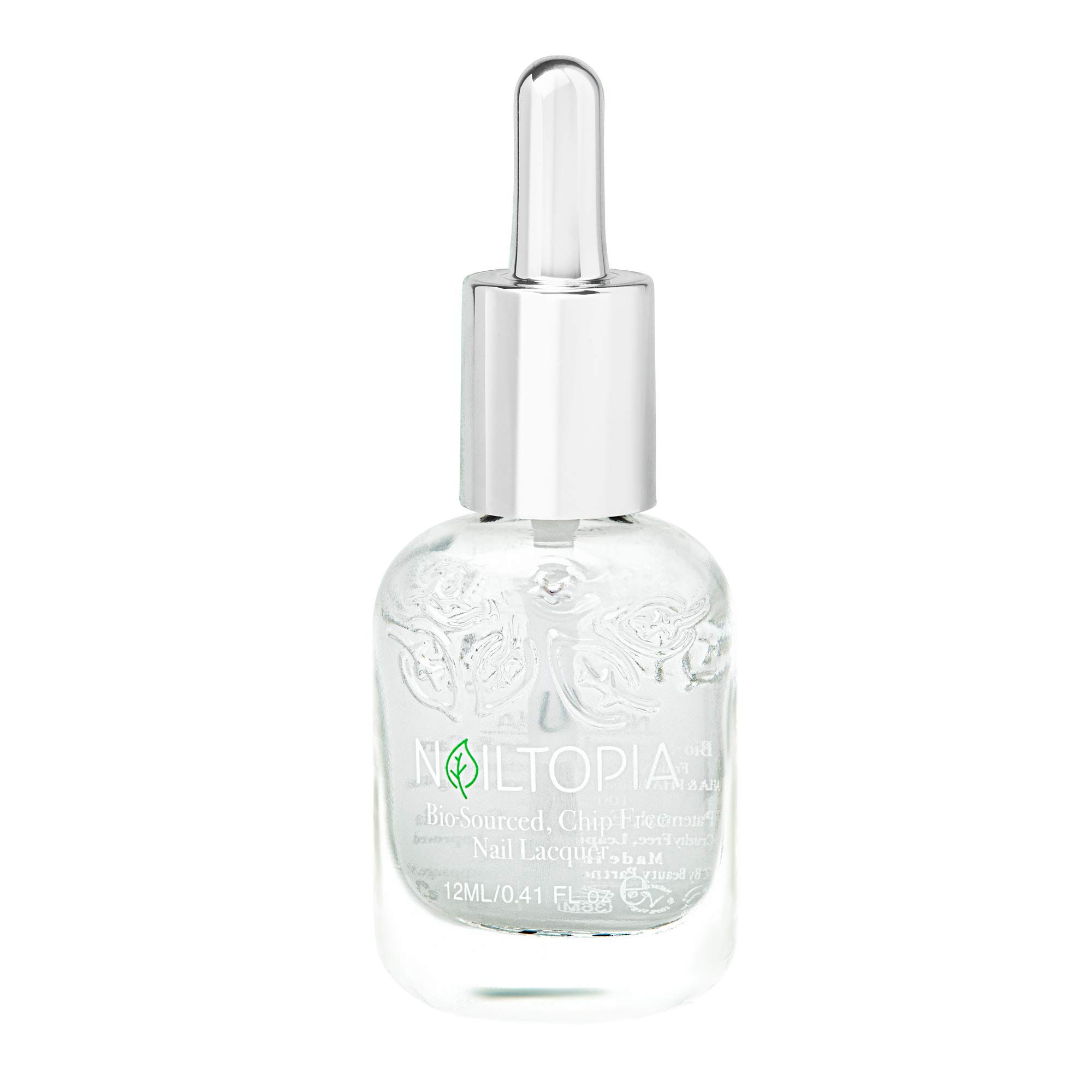 NailtopiaPlant-Based Chip Free Top Coat - Non Toxic, Bio-Sourced, Long-Lasting, Strengthening Polish - Top Of Your Game (Clear) - 0.41oz