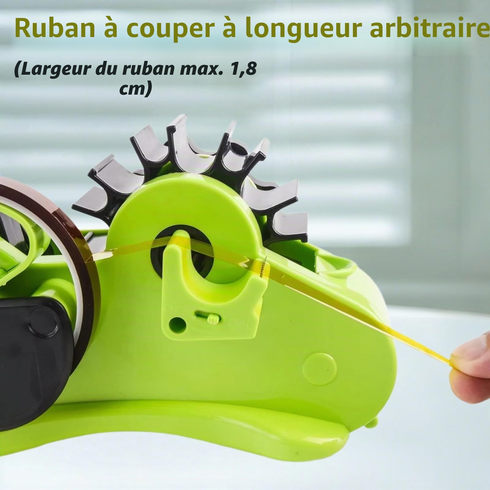 Distributeur de Ruban adhésif Multifonction pour Transfert de Chaleur pour Emballage et travaux manuels, Dérouleur Scotch avec Le Noyau de 1 Pouce et de 3 Pouces