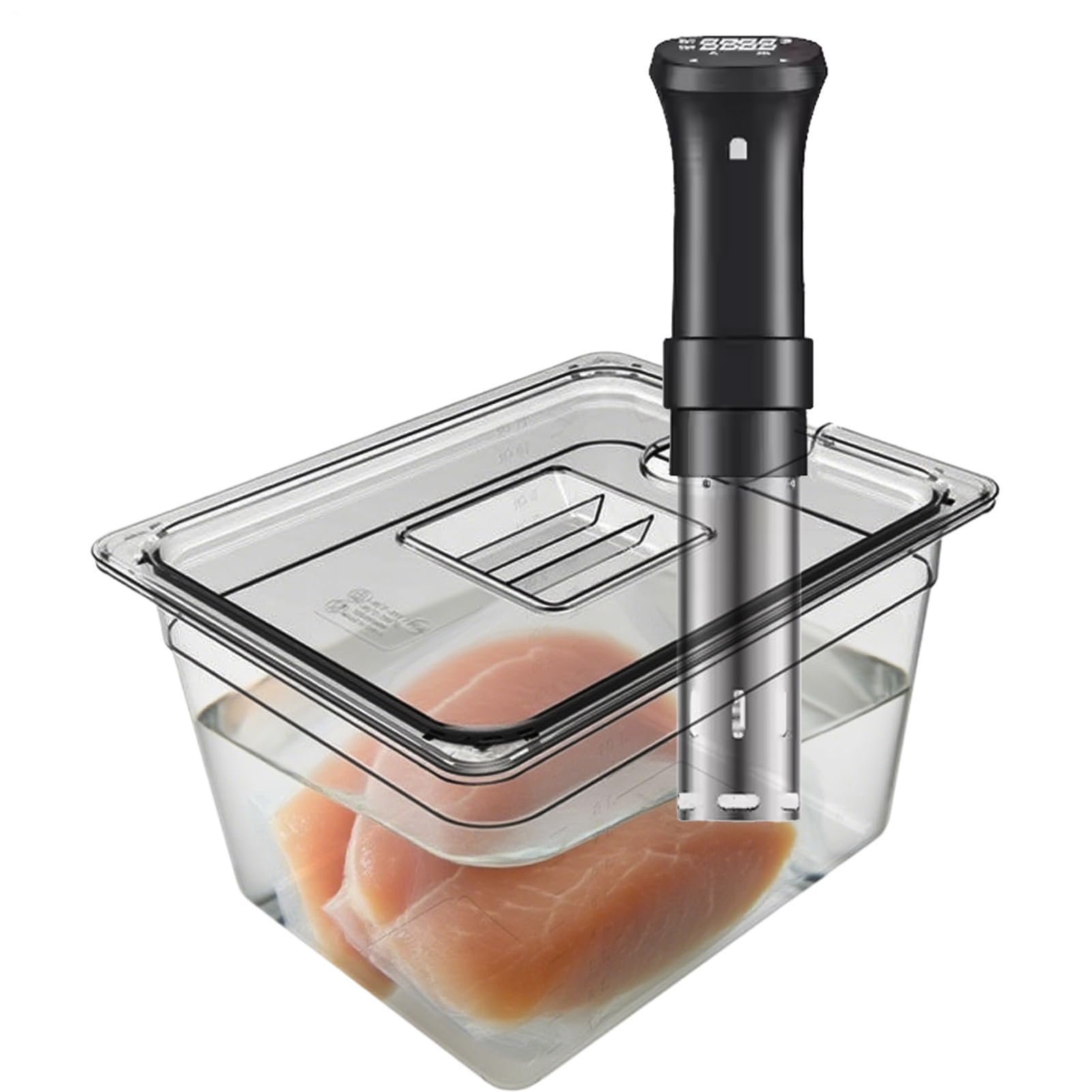 Conteneurs Sous Vide Conteneur pour Cuiseur Sous-Vide avec Couvercle | Équipement Culinaire Pour Immersion De Viande Dans Appartements Maisons Camping-Cars Restaurants