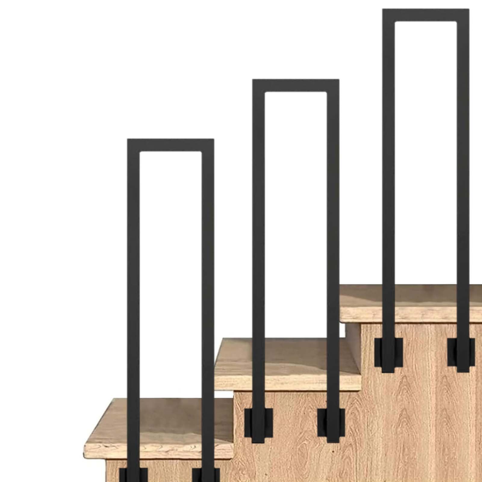 Garde-corps en fer forgé au design industriel rétro de 90 cm pour intérieur et extérieur