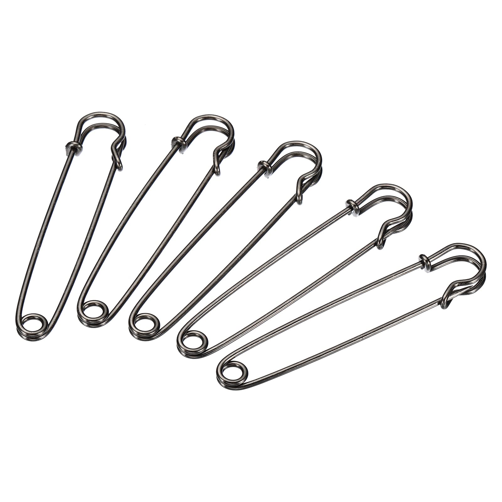 Spille di sicurezza grandi, spille da coperta dorate, spille da kilt, spille con spilla di sicurezza, porta ciondoli, spille con spilla di sicurezza - 56 mm x 28 mm * 10 pezzi - Italia