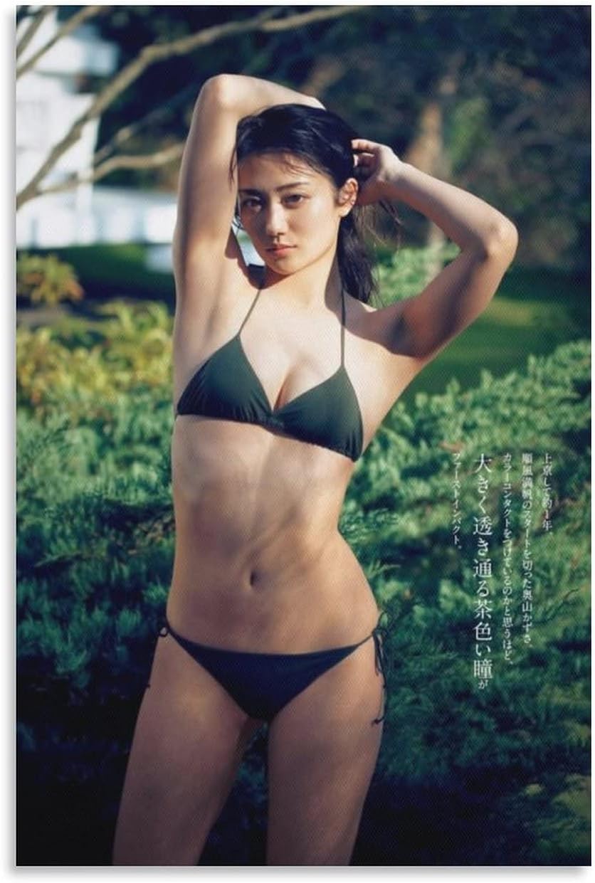 奥山かずさ　水着 Amazon.co.jp: おくやま 奥山かずさ Okuyama Kazusa 女優 セクシー 水着 下着 写真 画像 キャンバス ポスター 印刷  壁アート 油彩画 モダン ホーム装飾 誕生日ギフト すぐに掛けられます12x18inch(30x45cm)