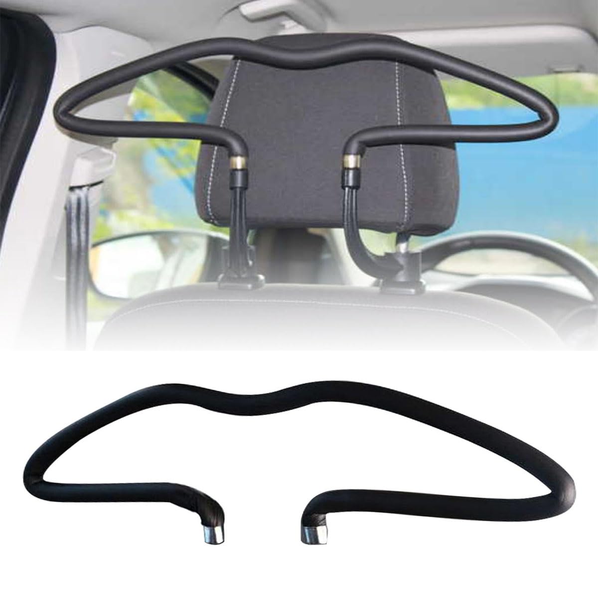 Percha para Coche para Range Rover(5seats) 2007-2012, Soporte para Chaquetas Reposacabezas Antideslizantes Soporte para Chaquetas Accesorios,2 Pcs