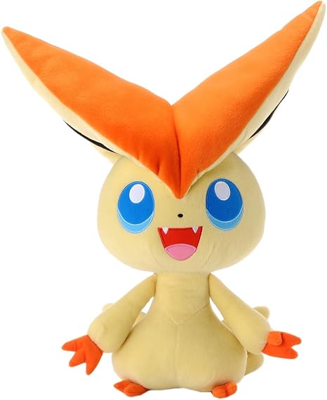 Amazon ポケットモンスター ポケモンベストウイッシュおっきなぬいぐるみ ビクティニ 並行輸入品 ぬいぐるみ おもちゃ