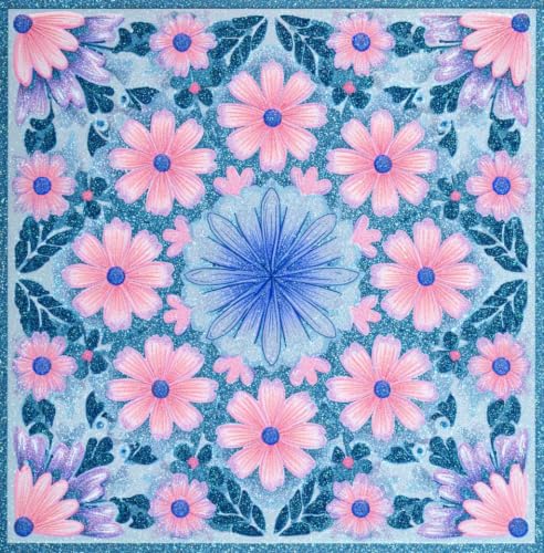 Image of Moroccan Tile Stickers | Waterproof Self Adhesive Peel & Stick Tile Decals for Kitchen Backsplash, Bathroom Wall, Floor, Furniture & Glass (4x4 Inch, Design 59)