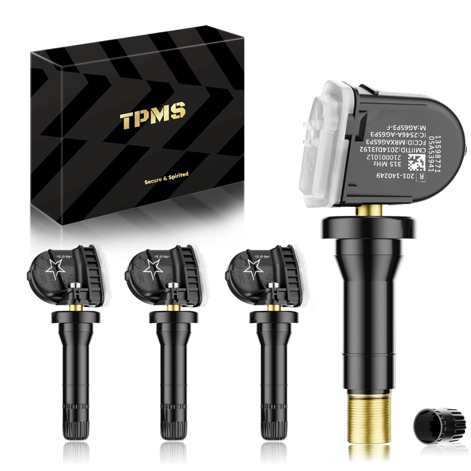 TPMS GM Pre-programmed Tire Sensor,Fits:➥CHEVROLET Silverado(07-19)/Equinox(07-24)/Tahoe(07-19)/Traverse(09-19)➥CADILLAC Escalade(07-20)➥GMC