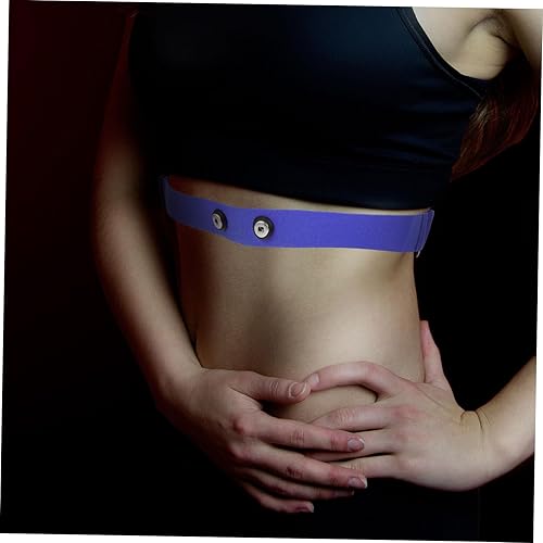 Miniatura 8 de Banda elástica para monitor de pecho de repuesto para cinturón deportivo transpirable ligero fácil de instalar azul