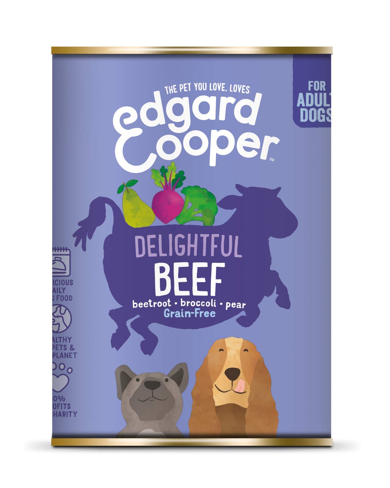 Edgard & Cooper Beef with Beetroot Broccoli and Pear for Adult Dogs