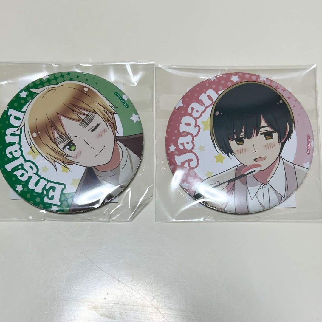 Amazon | くじ引き堂 ヘタリア D賞 75mm缶バッジ 日本 イギリス