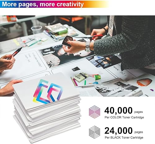 Miniatura 4 de MX-61NT MX61NT - Cartucho de tóner de repuesto para Sharp MX-61NTBA MX-61NTCA MX-61NTMA MX-61NTYA uso en Sharp MX-2651 MX-3051 MX-3071 MX-3551