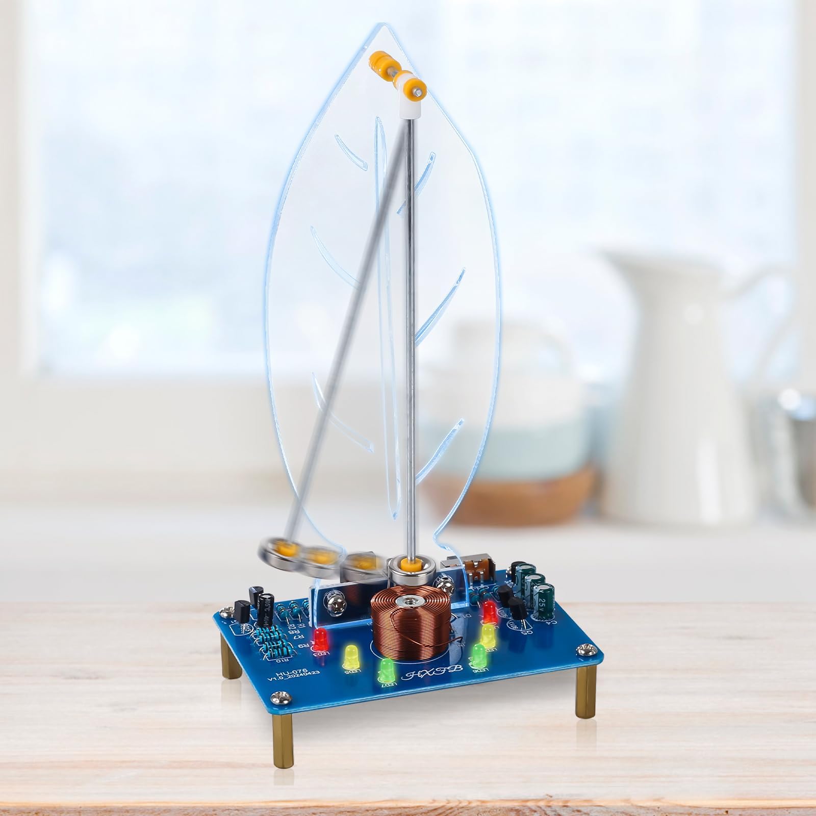 Azonee Soldering Practice Kit - DIY Electromagnetic Swing Project with LED Light, Perfect for School STEM Education and Unique Tabletop Decor, DIY Soldering Project Kit for Home Office Use