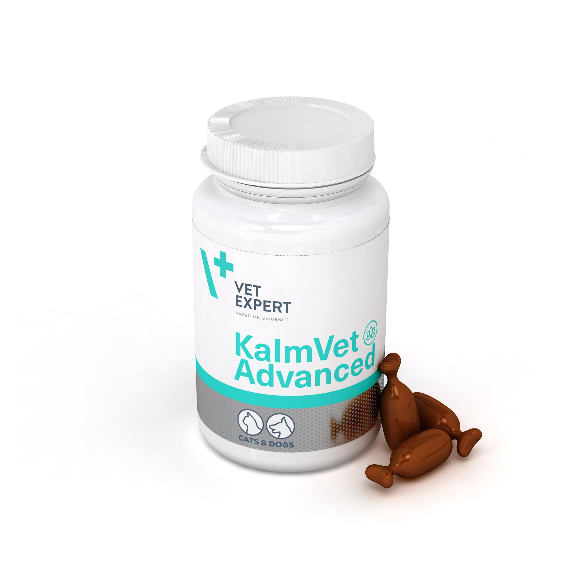 VetExpert KalmVet Advanced | 60 cápsulas | Suplemento alimenticio para Perros y Gatos | con Valeriana y Triptófano